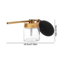 Refillable Hair Salon Powder Spray Bottle Talcum Talc Fiber Powder Blower Puffer Hair Building Hair Loss Fiber Spray Applicator
