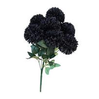 9 Heads Artificial Dandelion Bouquet Dyed Edged Silk Cloth Chrysanthemum Bunch Realistic DIY Floral Materials Artificial Flowers