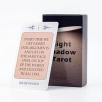 Šviesos Šešėlio Tarot stalo žaidimo kortų kaladė 10,3*6cm 54 Šviesos ir 24 Šešėlio žinutės Likimo spėjimo pranašystės kortelė Šeimos vakarėlio žaidimo žaislas