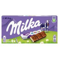 Milka Pieninis šokoladas iš Alpine pieno su pieniniu įdaru 87,5 g (8 vienetai)