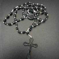 Luminous Glowing Rosary Necklace Plastic Catholic Cross Necklace Religious