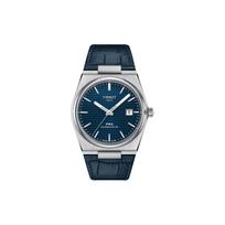 Tissot Prx Automatic Mechanical Movement Waterproof Retro Classic Watch 40mm Blue Dial Stainless Steel Case Genuine Leather Strap T137.407.16.041.00 Regular Watch Box,Blue Dial
