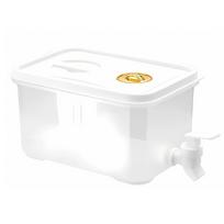 Refrigerator Drink Dispenser 5L Clear Water Jugs With Ergonomic Faucet For Family Outdoor Use