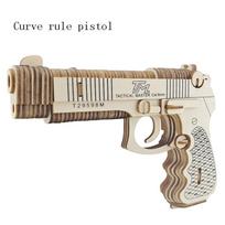 High-Quality 3D High-Quality Wooden High-Quality Puzzle High-Quality Revolver High-Quality Toy High-Quality Gun Self-assembly High-Quality Handmade