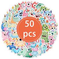 High-Quality 50Pcs High-Quality Kawaii Wide-Eyed High-Quality Cartoon High-Quality Animal High-Quality Stickers Collection kit High-Quality Vinyl