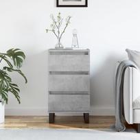 Vidaxl Komoda, Szarość Betonu, 40X35X70 Cm, Materiał Drewnopochodny