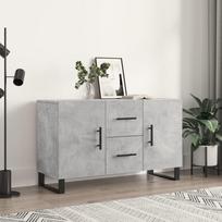 Vidaxl Komoda, Szarość Betonu, 100X36X60 Cm, Materiał Drewnopochodny
