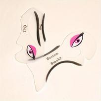 Multifunctional Eye Makeup Stencil Cards, Reusable Eyeliner/Eyeshadow Template Kit with for Daily Use & Professional Practice