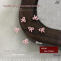 10Pcs Mini Bowknot Nail Rhinestone Charms 3D Nail Art Decals DIY Manicure Decoration Accessories
