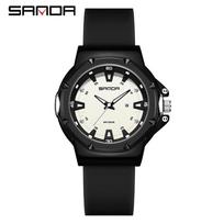 Sanda Cute Quartz Watch for Kids: Colorful, Waterproof, Silicone Design for Boys & Girls