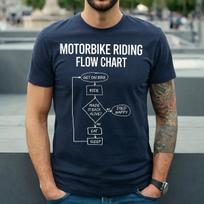 Motorbike Riding Flow Chart | Downhill Bike Lover | JOKE | MEN'S T-Shirt Mens Womens Tees Top TEE TOP 3XL