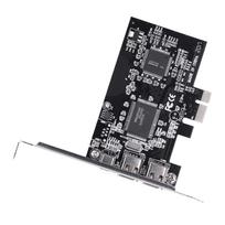 Richer-R Firewire PCI Express PCI-E PCI Express FireWire 1394a IEEE 1394 Controller Card with Firewire Cable