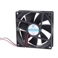 uxcell Cooling Fan with Finger Guard, CPU Cooler, Metal, 7 Blades, Computer, DC 12V, 90mm x 90mm x 25mm