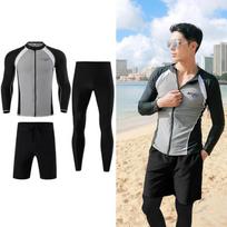 Men's and Women's Quick-Dry Sun Protection Snorkeling Suit - Split Long Sleeve and Pants, Jellyfish Resistant, Warm for Surfing 3XL