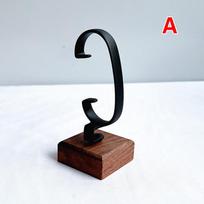 Wooden C-Shaped Watch Holder Jewelry Organizer Display Stand For Bracelet Ring Earring Watch Display Solidwood Watch Stand