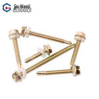 GUWANJI Hexagon Flange Head Self-Drilling Self-Tapping Screws M4.8x125