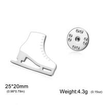 Fashion Brooch Skates Skateboard Roller Skate Enamel Women Enamel Badge Pins Clothes Bag Button Pin Badges Women Jewelry