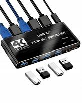 Przełącznik Kvm Hdmi 2.0 4Xusb 3.0 Switch 4K/60Hz 2 Komputery - 1 Monitor