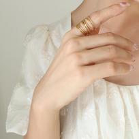 Copper Ring: Trendy Spring Fashion Finger Jewelry Size 8