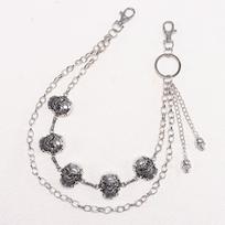 Gothic Skull Waist Chain With Lobster Clasp For Adult Men Street Style