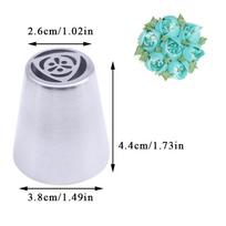 26 Styles Russian Tulip Icing Piping Nozzles Stainless Steel Leaf Flower Cream Pastry Tip Kitchen Cupcake Cake Decorating Tools 18