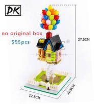 555pcs Moc 7025 Flying Balloon House Up Suspending Home Sculptures Building Brick Blocks City Street View Children Gift Toys