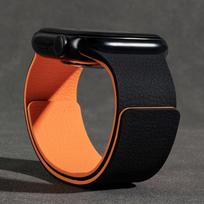 Suitable for Apple S11 lychee pattern strap iwatch10 color matching S9 magnetic suction S8 silicone S10 new SE sports applicable: (s11/s10-42mm) 38/40/41mm