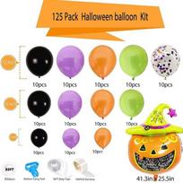 Multicolored Halloween Balloon Arch Kit For Kids Birthday Party Decorations Hat pumpkin
