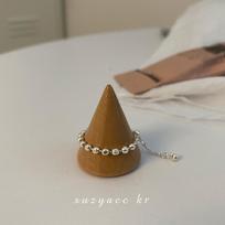 Women's S925 Sterling Silver Korean Pig Nose Ring – Niche Design, Fashionable Pull-out Style, Unique Jewelry Adjustable Opening apvalios spalvos