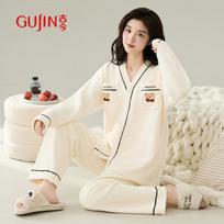 GUJIN Women's Plush Coral Fleece Pajama Set 180