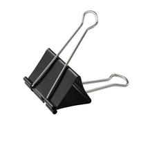 COMIX B3604 75mm Extra Large Black Binder Clips