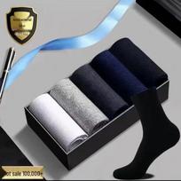 Men's Anti-pilling Cotton Socks: Odor-resistant, Breathable, Sweat-wicking, All-season, Mid-calf, Autumn/Winter High-grade Sports Socks One Size (40-46)