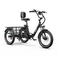Onesport OT30 Pro Electric Tricycle 48V500W18AH  Display Hydraulic Brake Electric Cargo Bike OT30 Pro-BK-48V500W18AH-TT