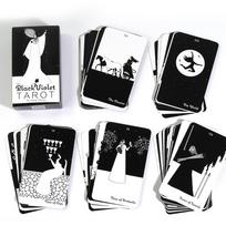 10,3*6cm Juodoji violetinė Tarot menininkams ir svajotojams Sukūrė Heidi Phelps Pradedančiųjų Taro mokymosi Taro kortos