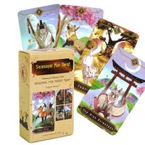 10,3 * 6 cm sezoninis lapės taro Kitseysu į Kitsune Taro 78 kortos Taro anglų kalba