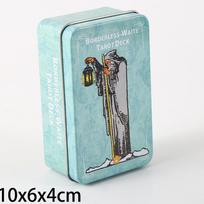 „The Borderless Waite Tarot Iron Box“ 10x6x4cm popierinis vadovas