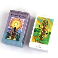 Vision Quest Tarot 78 vnt. kortų, kuriose vaizduojamas gentinis šamanizmas ir senojo medicinos rato dvasia 10,3*6 cm
