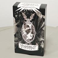 10,3*6cm Vesper Tarot kortų kaladė: Svaiginantis nespalvotas menas su originalia pieštuko linija 78 vnt. kortelės black