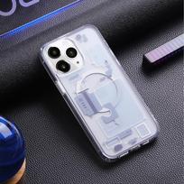 2024 Technology Phone Case for IPhone 16 Pro Max 15 14 13 12 Plus Ultra Hybrid Magnetic Wireless Charge MagSafe Bumper for iPhone 16 gryna