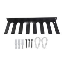 Gym Organizer Rack 8 Hook Versatile Gym Equipment Wall Rack Hanger for Exercise Bands Barbell Bar