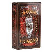Tarot Del Toro Kortos 78 kortų orakulas Anglų kalba Vizijų būrimo leidimas Stalo žaidimai šviesiai pilka spalva