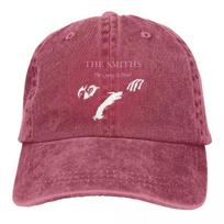 Casual The Queen Is Dead The Smiths Band Baseball Caps Unisex Distressed Denim Headwear Outdoor Running Golf Hats Cap Adjustable raudona