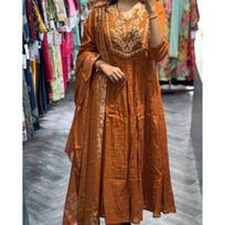 Dizainerių viršutinė tunika kurti kelnių dupatta rinkinys Indijos moterims Bolivudo salwar kostiumas VFP-1846a M-38