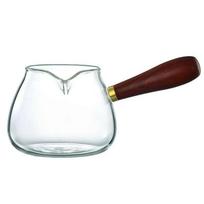 350ML Glass Tea Dispenser Creative Fair Cup Eagle Mouth Side Wood Handle Heat-resistant Kung Fu Tea Cup Transparent Teapot 350ML