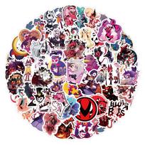 120 Helluva Boss Anime Grafiti Lipdukų Sąsiuviniui Gitarai Riedlentei Vandeniui Atsparūs DIY Lipdukai