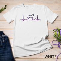 German Shepherd Dog Heartbeat Funny Dog Gift Unisex T-shirt S