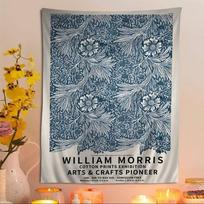 William Morris Hippie Wall Hanging Tapestries for Living Room Home Dorm Decor Kawaii Room Decor 50x70 cm