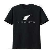 FF7 JP Title T shirt Multiple Colors vintage Washed streetwear Soft Stylish Comfortable Versatile Stretched Unisex Breathable S įvairiaspalvis