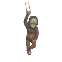 Resin Monkey Wall Decoration Garden Fence Outdoor Wall Art Gift Outdoor Wall Suitable for Yard Porch 1