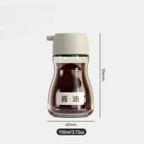Naujas 110/190 ml japoniško stiliaus stiklinis aliejaus buteliukas, stalo prieskonių buteliukas, virtuvės buitinis stiklinis sojų padažo prieskonių indelis, aliejaus puodukas
